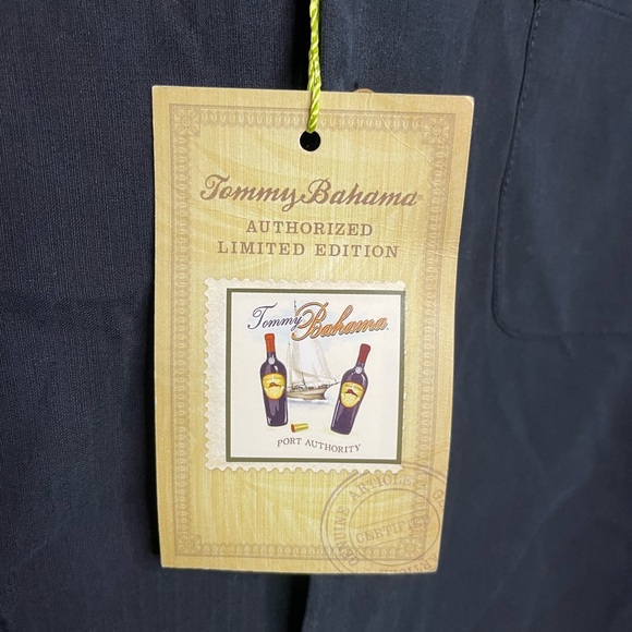 NWT Tommy Bahama Port Authority Silk Shirt - Picture 5 of 6